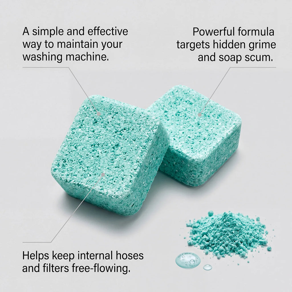Washing Machine Cleaner Tablets – Deep Clean, Descaler & Pet Odour Remover