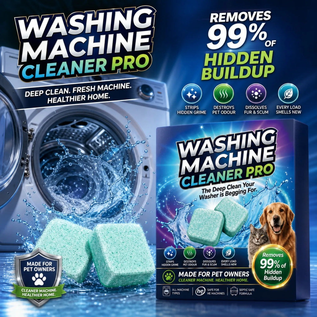 Washing Machine Cleaner Tablets – Deep Clean, Descaler & Pet Odour Remover