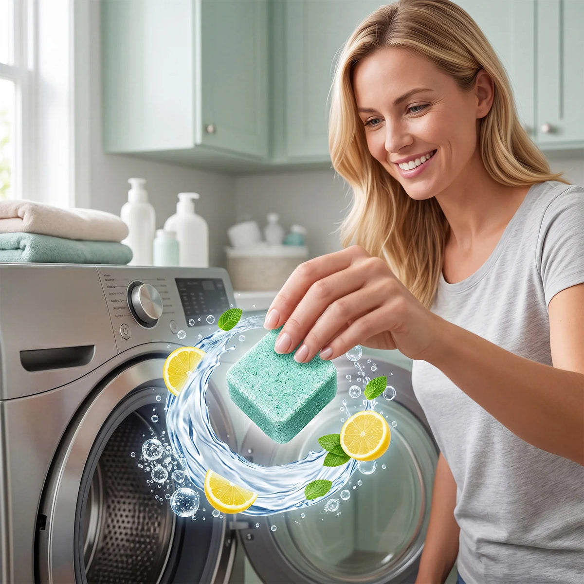 Washing Machine Cleaner Tablets Deep Cleaning Descaler For Pet Owners Removes Hidden Grime Pet Odor Fur Scum All Washer Types