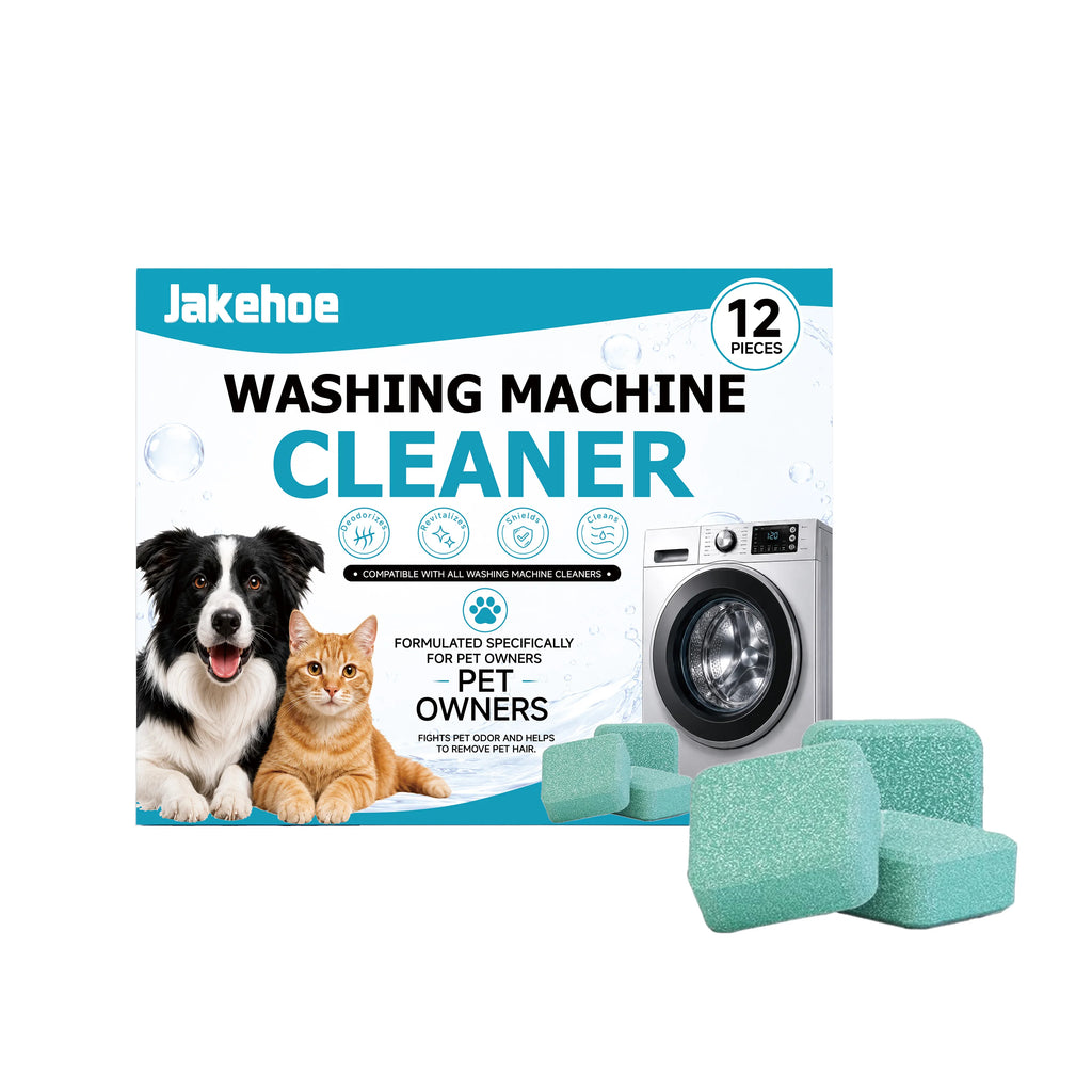 Washing Machine Cleaning Tablets Removing Mold Stains & Pet Hair Eliminating Odours Prevent Bacterial Growth Washer Tank Cleanser