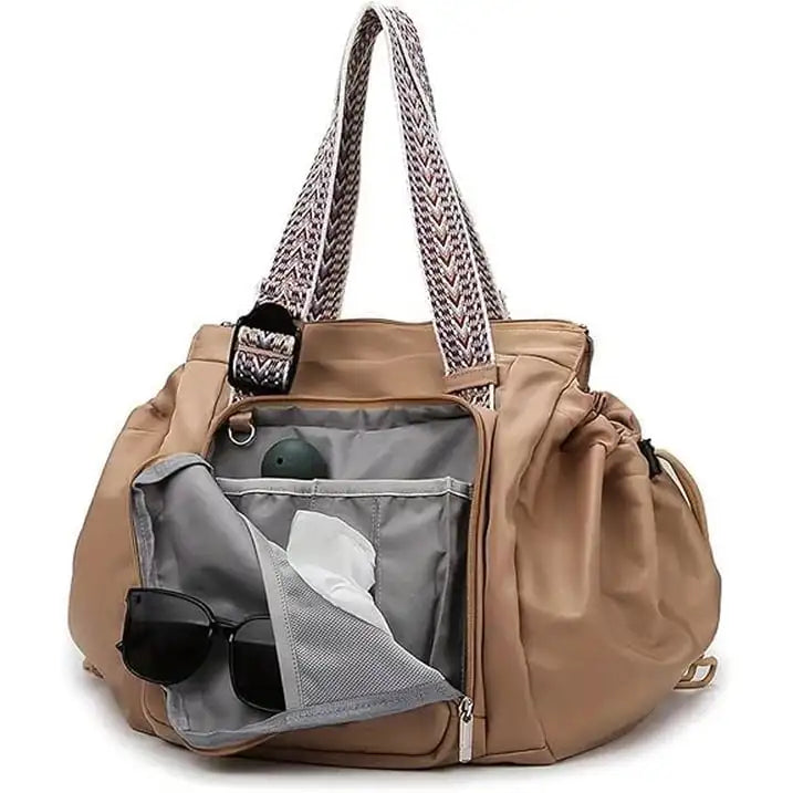 Large Capacity Travel Organiser Storage Bag Lightweight Mother Multifunctional Outing Backpack Cradle Design Waterproof Tote Bag