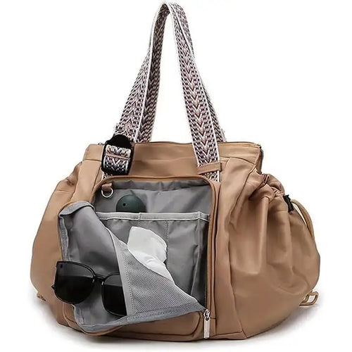 Large Capacity Travel Organiser Storage Bag Lightweight Mother Multifunctional Outing Backpack Cradle Design Waterproof Tote Bag
