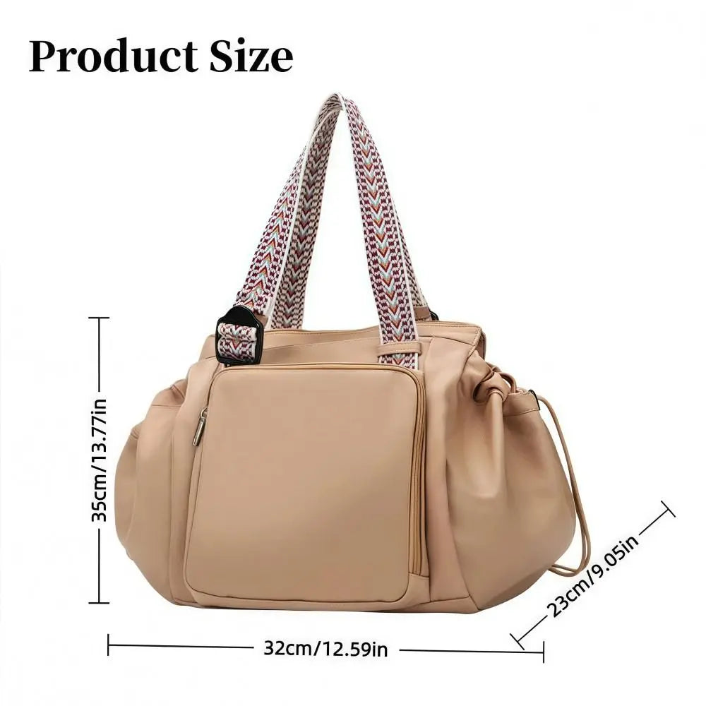 Large Capacity Travel Organiser Storage Bag Lightweight Mother Multifunctional Outing Backpack Cradle Design Waterproof Tote Bag