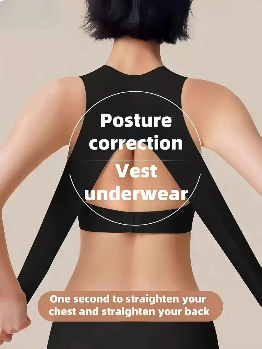 Women's Wire-Free Front And Rear Double-Button Cycling Sports Bra Anti-Traffic Jam And Anti-Sagging for Sports