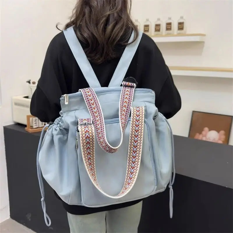 Large Capacity Travel Organiser Storage Bag Lightweight Mother Multifunctional Outing Backpack Cradle Design Waterproof Tote Bag