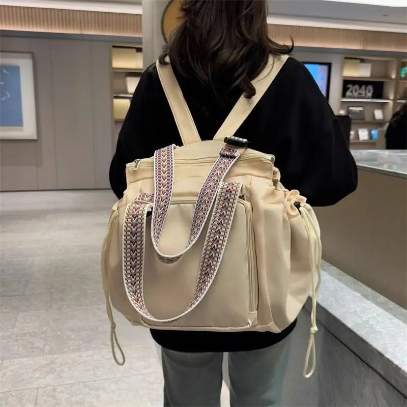 Large Capacity Travel Organiser Storage Bag Lightweight Mother Multifunctional Outing Backpack Cradle Design Waterproof Tote Bag