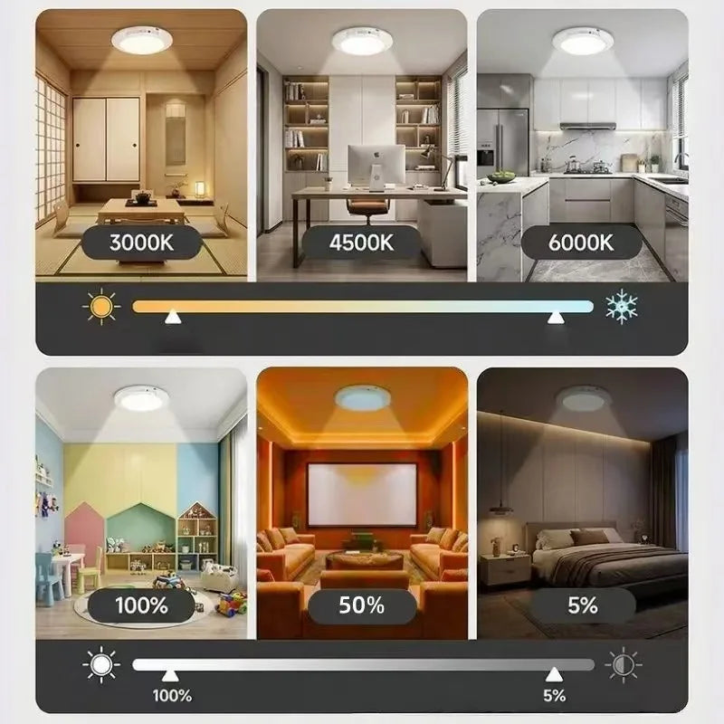 Motion Sensor LED Ceiling & Wall Light – Wireless, USB-C Rechargeable, Magnetic